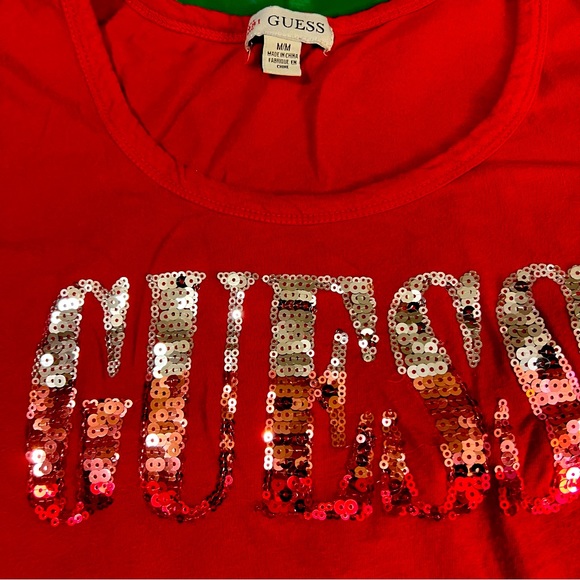 Guess T Shirt Woman’s Medium - Picture 2 of 2